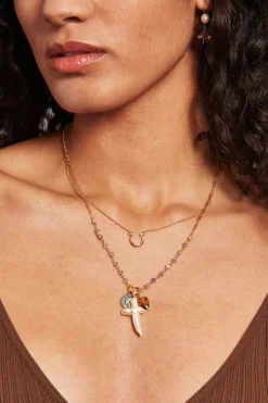 Chan Luu Necklaces^Tulum Charm Necklace Labradorite Mix