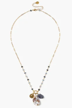 Chan Luu Necklaces^Tulum Charm Necklace Sapphire Mix