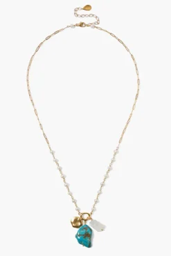 Chan Luu Necklaces^Tulum Charm Necklace White Pearl Mix