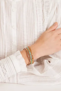 Chan Luu Bracelets^Turquoise And Gold Sedona Bracelet