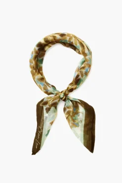 Chan Luu Bandanas^Turquoise Floral Bandana