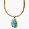 Chan Luu Necklaces^Turquoise Totem Herringbone Necklace