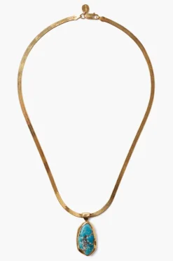 Chan Luu Necklaces^Turquoise Totem Herringbone Necklace
