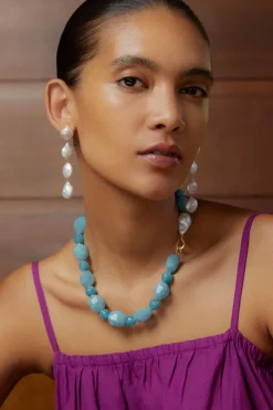 Chan Luu Necklaces^Vera Necklace Aqua Quartz