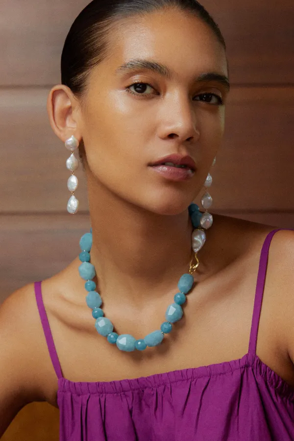 Chan Luu Necklaces^Vera Necklace Aqua Quartz