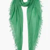 Chan Luu Scarves^Vibrant Green Cashmere And Silk Scarf