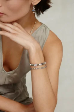 Chan Luu Bracelets^Viola Bracelet Grey Pearl Mix