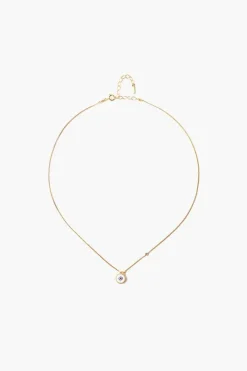 Chan Luu Necklaces^White Evil Eye Necklace With Champagne Diamond