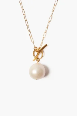 Chan Luu Necklaces^White Freshwater Pearl Toggle Necklace