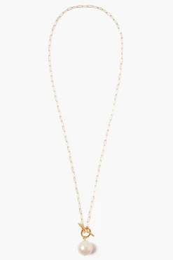 Chan Luu Necklaces^White Freshwater Pearl Toggle Necklace