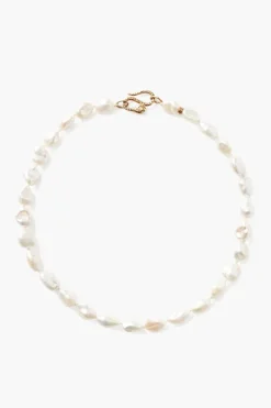 Chan Luu Necklaces^White Keshi Pearl Cobra Necklace
