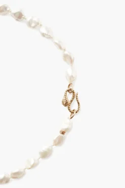Chan Luu Necklaces^White Keshi Pearl Cobra Necklace