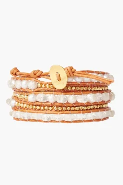 Chan Luu Bracelets^White Mix And Pearl Wrap Bracelet