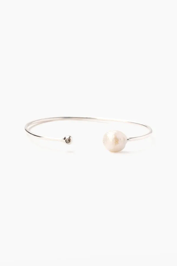 Chan Luu Bracelets^White Pearl Diamond Cuff