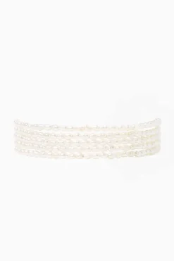 Chan Luu Bracelets^White Rice Pearl Naked Wrap Bracelet