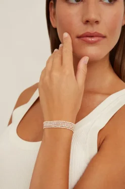 Chan Luu Bracelets^White Rice Pearl Naked Wrap Bracelet
