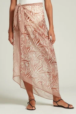 Chan Luu Bottoms^Zebra Print Sarong Sequoia